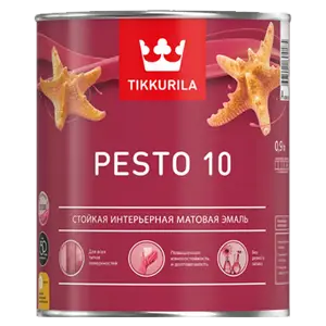 Эмаль универсальная Tikkurila PESTO 10 A матовая 0,9л