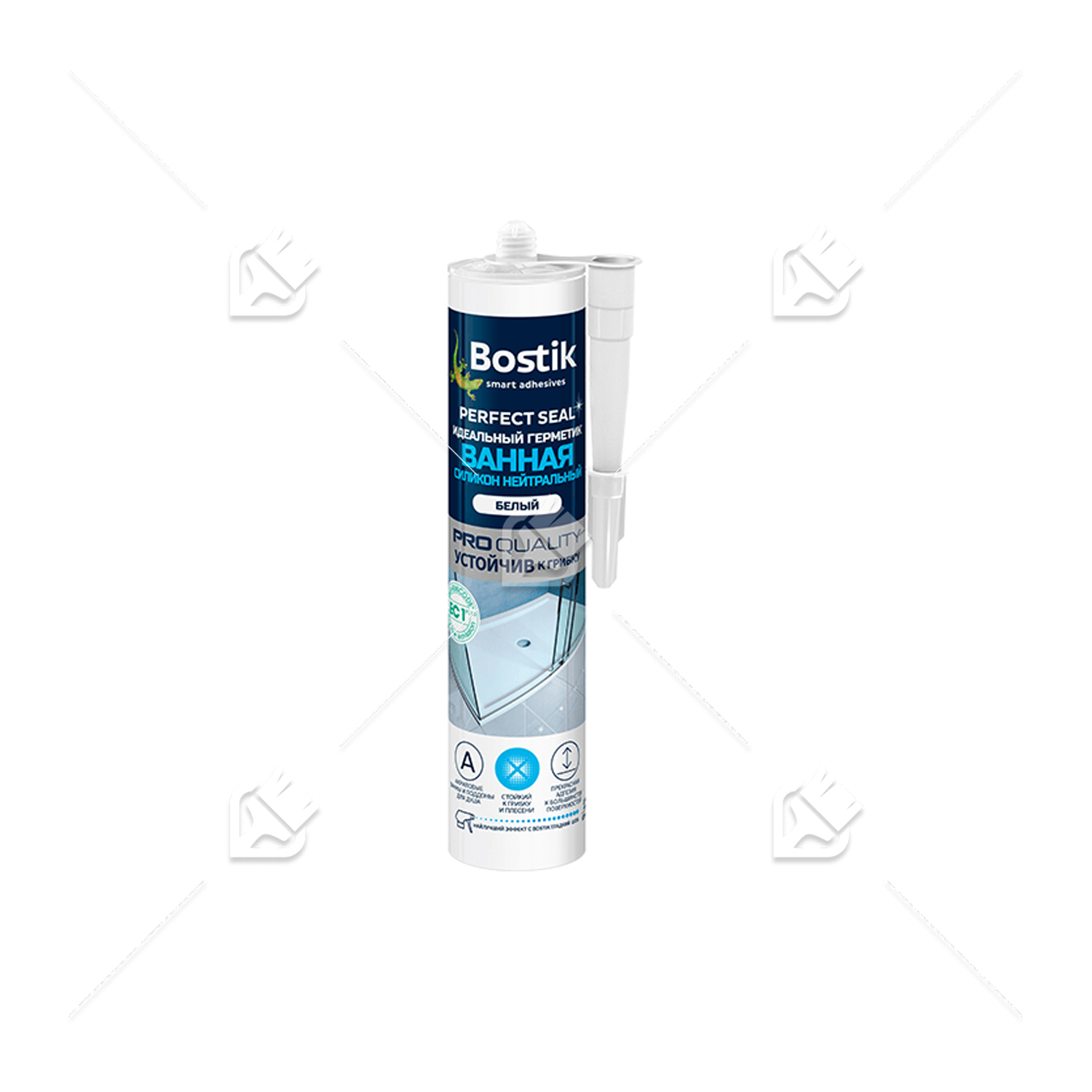 Герметик силиконовый для ванной Bostik Perfect Seal Нейтральный белый 280 мл