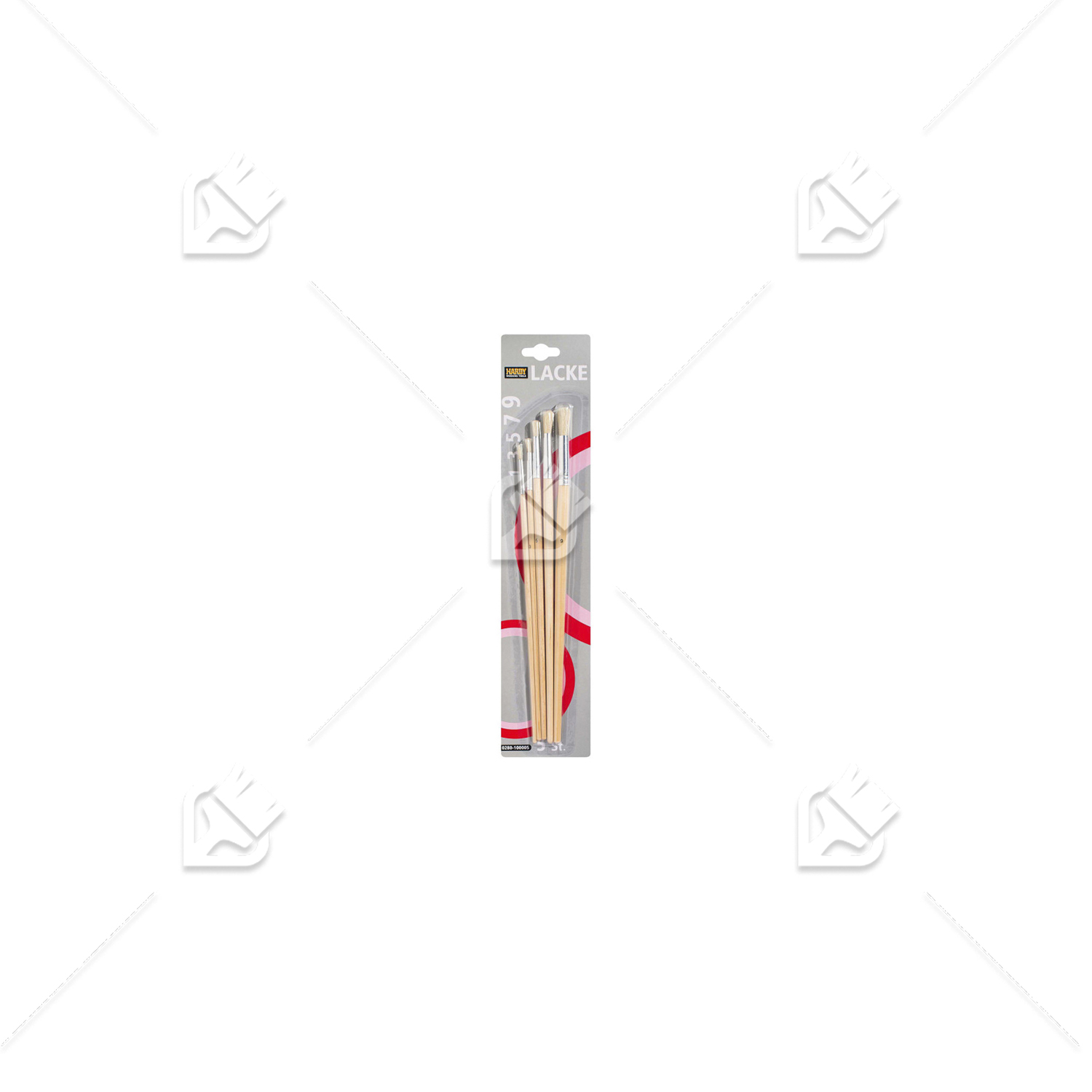 Набор круглых кистей Hardy для масла 5 шт