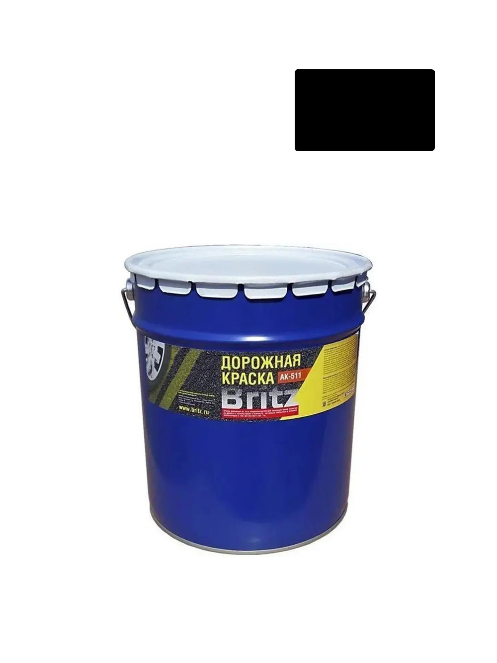 Краска Дорожная АК-511 (ТПО ЛКМ) чёрная 25 кг