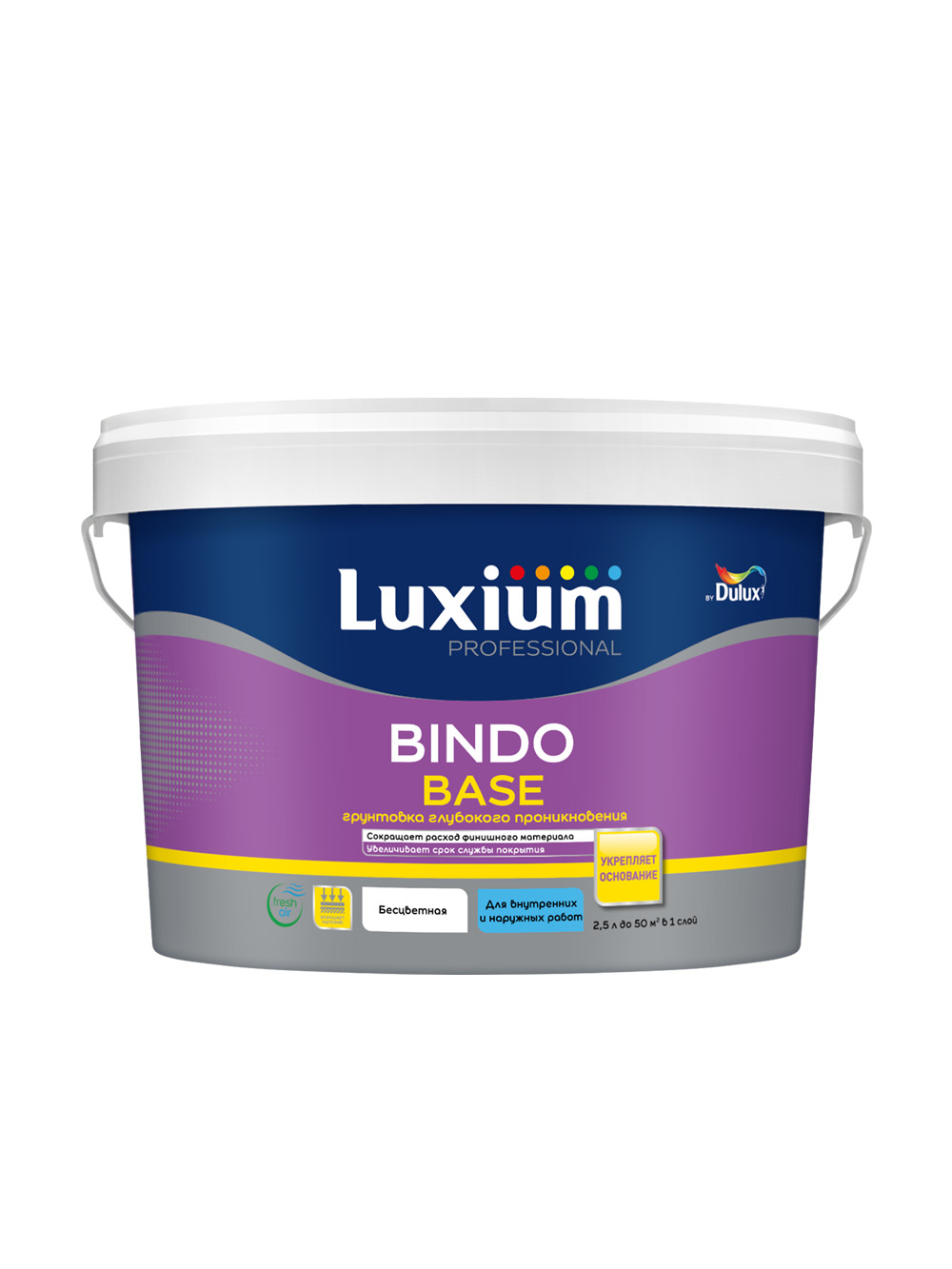 Грунт универсальный водно-дисперсионный Luxium Professional Bindo Base 2,5 л