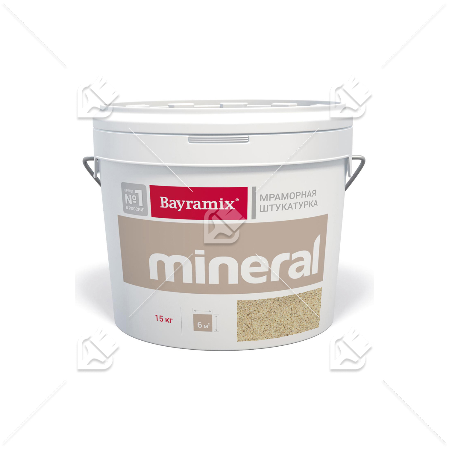 Штукатурка декоративная мраморная Bayramix Mineral фракция 0,7-1,2 мм 365 15 кг