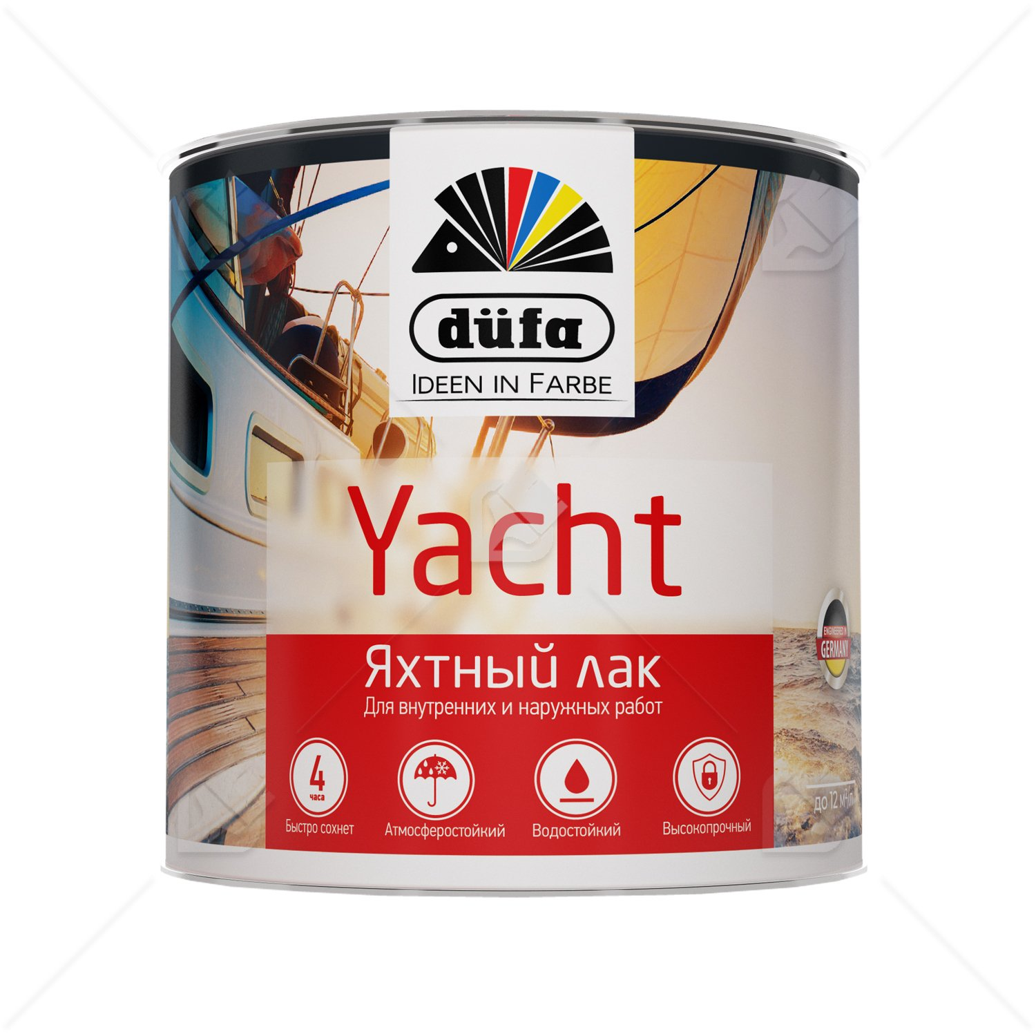 Лак яхтный алкидно-уретановый Dufa Yacht полуматовый 2 л