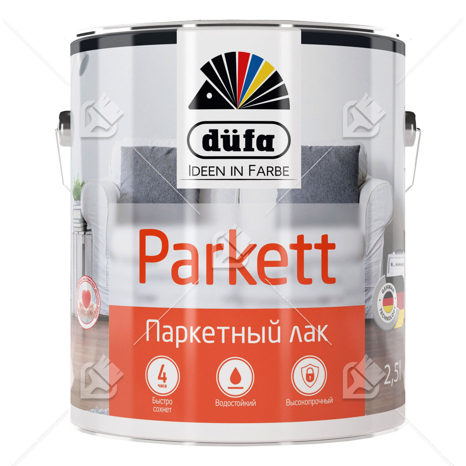 Лак паркетный алкидно-уретановый Dufa Parkett глянцевый 0,75 л