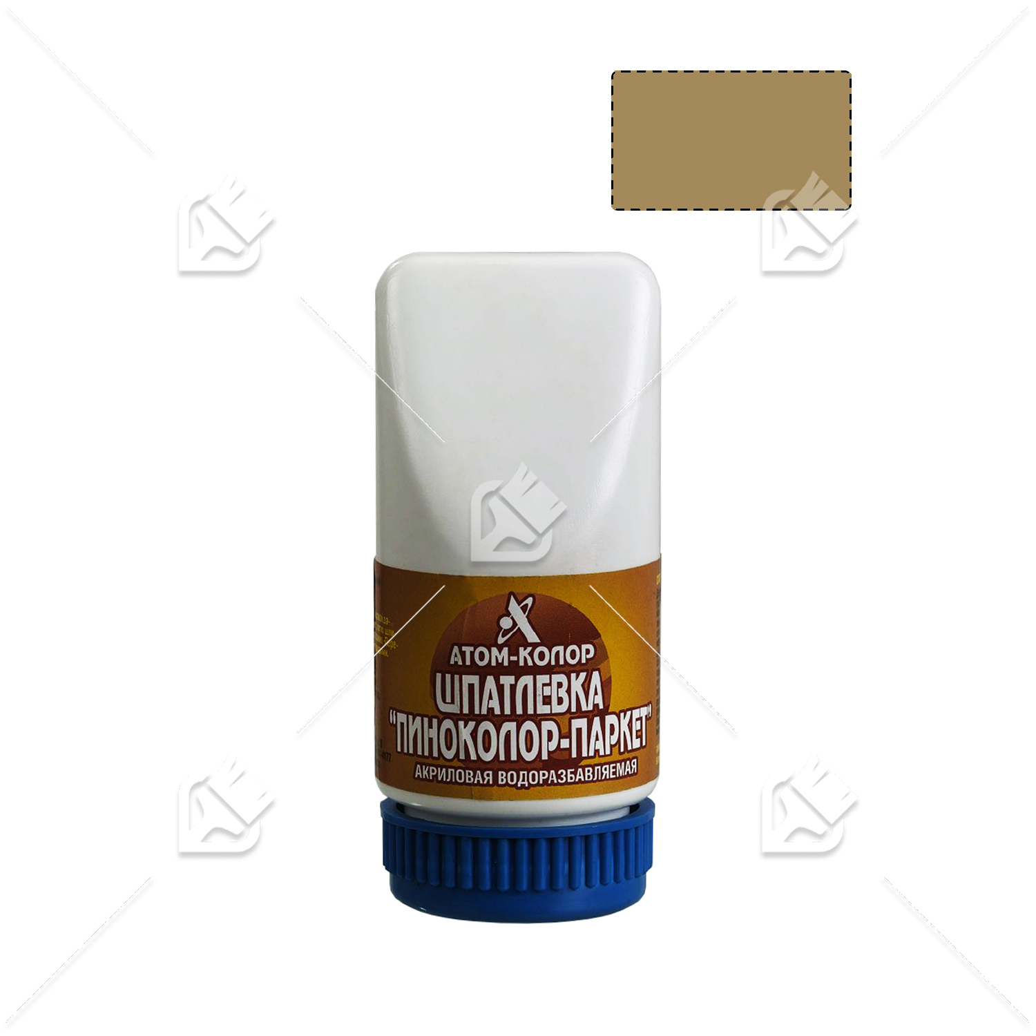 Шпатлевка по дереву акриловая Атом-Колор Пиноколор дуб 0,25 кг