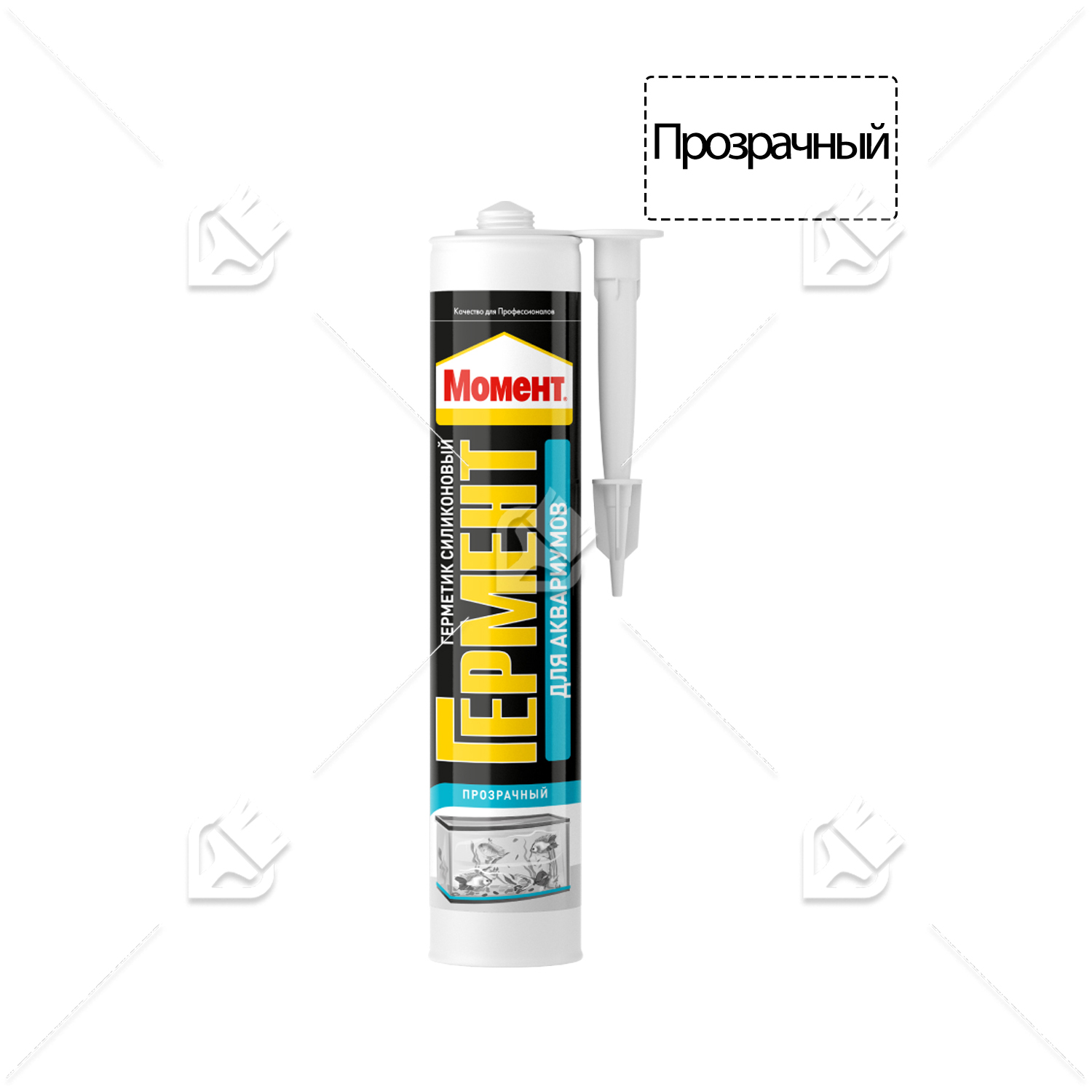 Герметик силиконовый аквариумный Момент Гермент прозрачный 280 мл.
