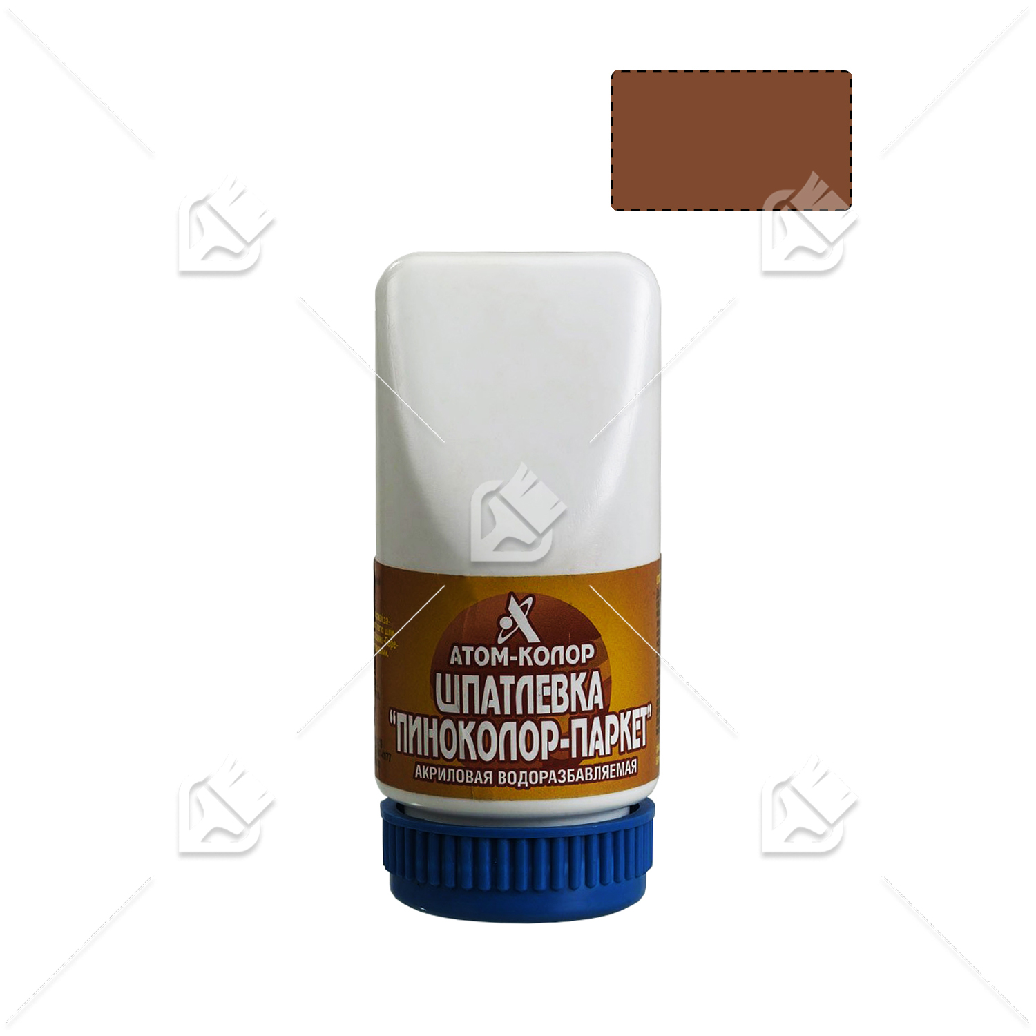 Шпатлевка по дереву акриловая Атом-Колор Пиноколор махагон 0,25 кг.
