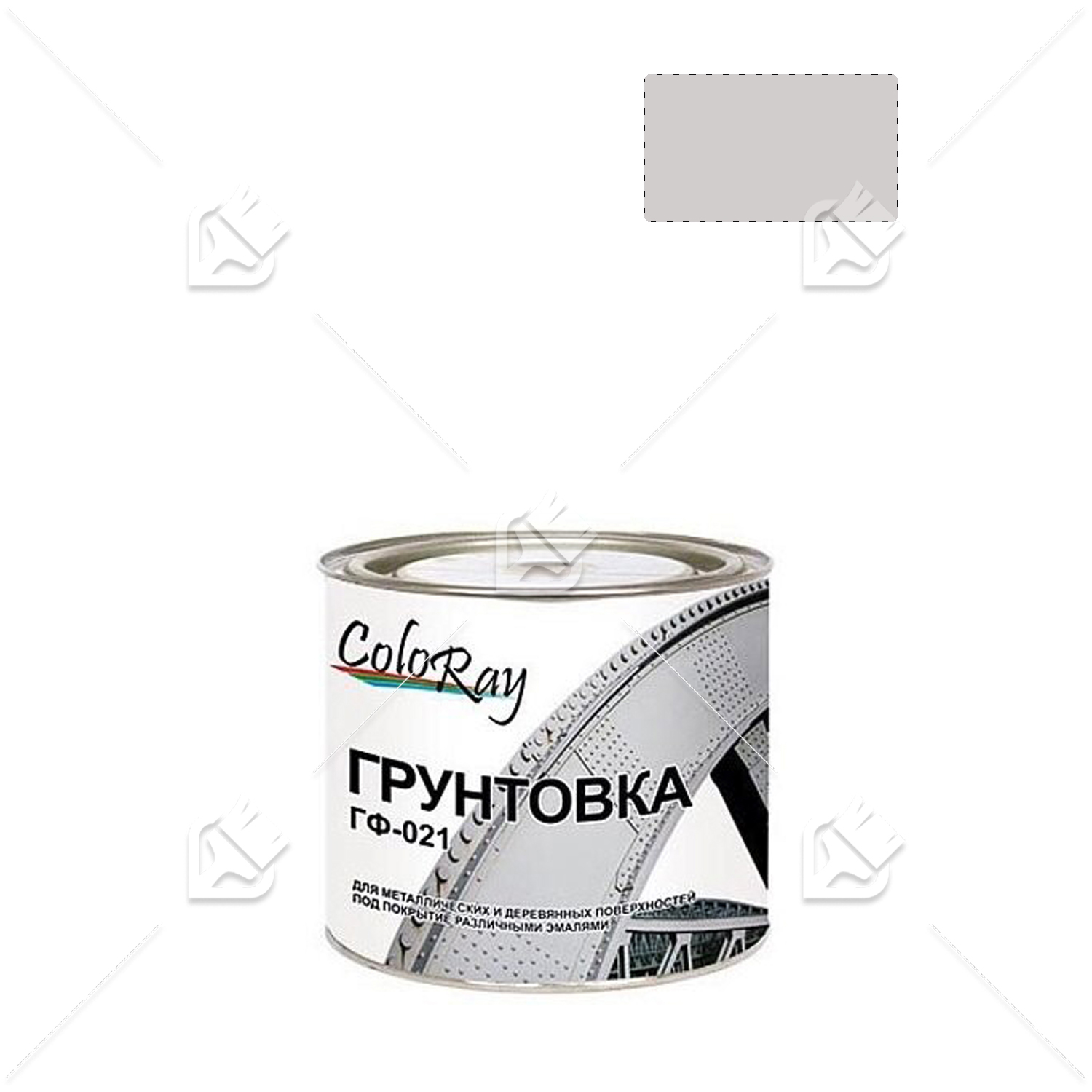 Грунт ГФ-021 по металлу и дереву Краски Черноземья серый 3 кг.