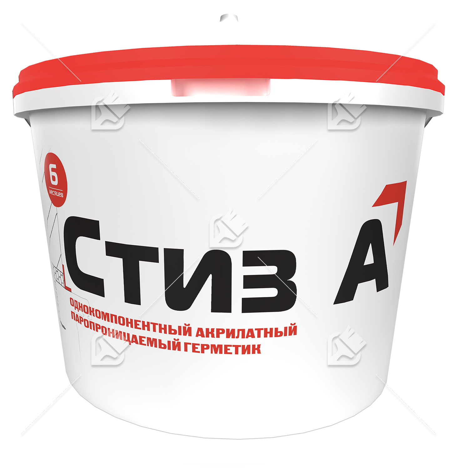 Герметик акрилатный паропроницаемый Сази Стиз А 7 кг