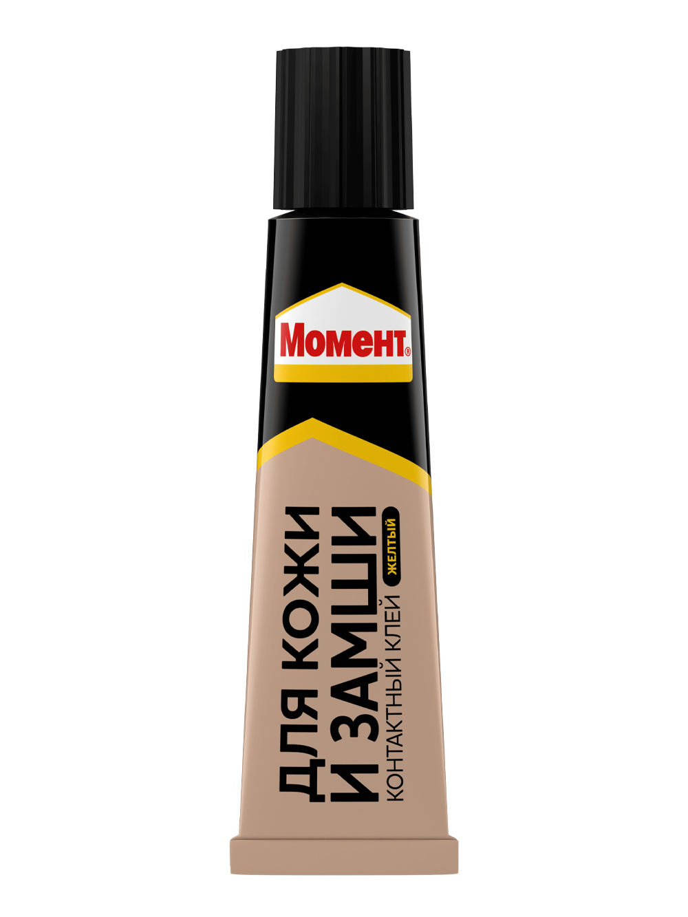 Клей для кожи и замши водостойкий Момент желтый 30 мл в шоу-боксе