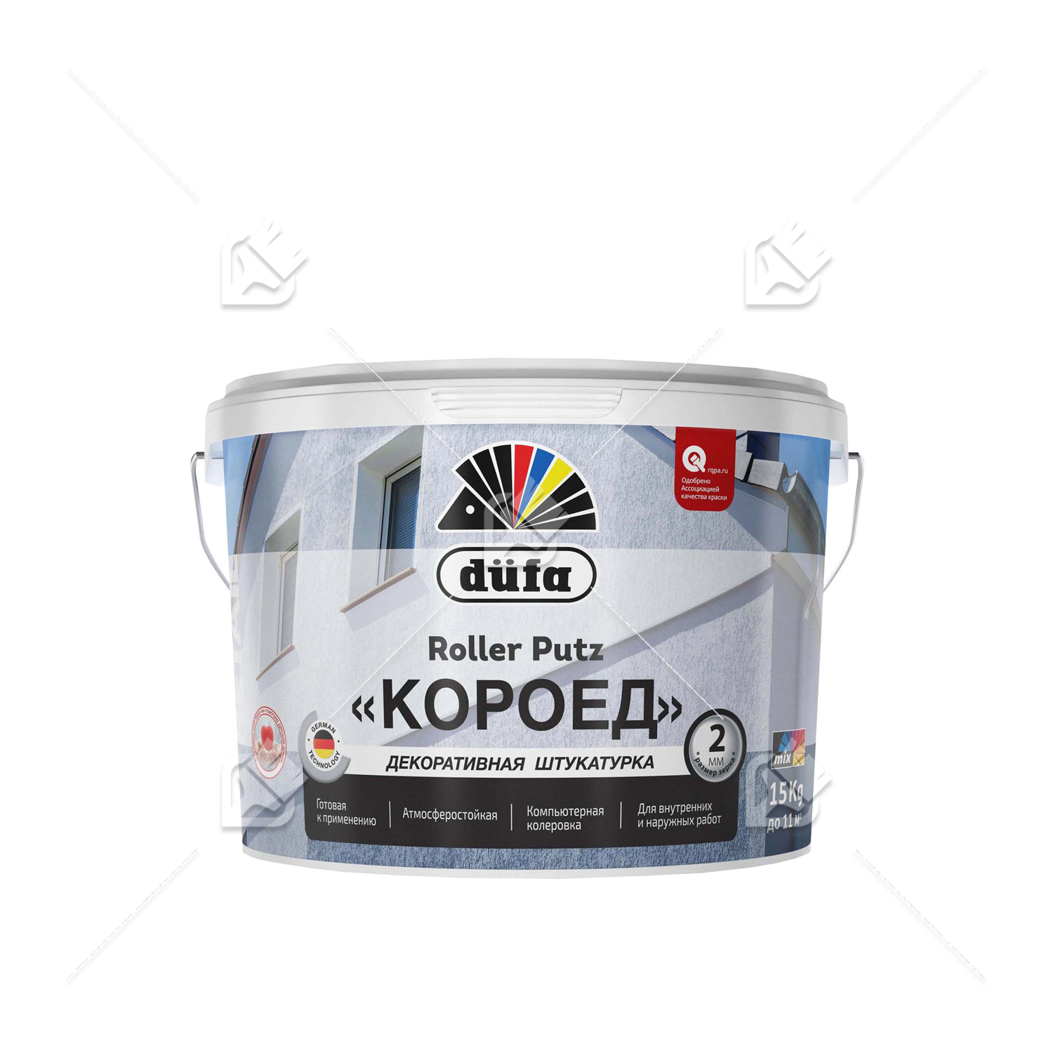Штукатурка декоративная роллерная Dufa Retail Roller Putz матовая 15 кг.