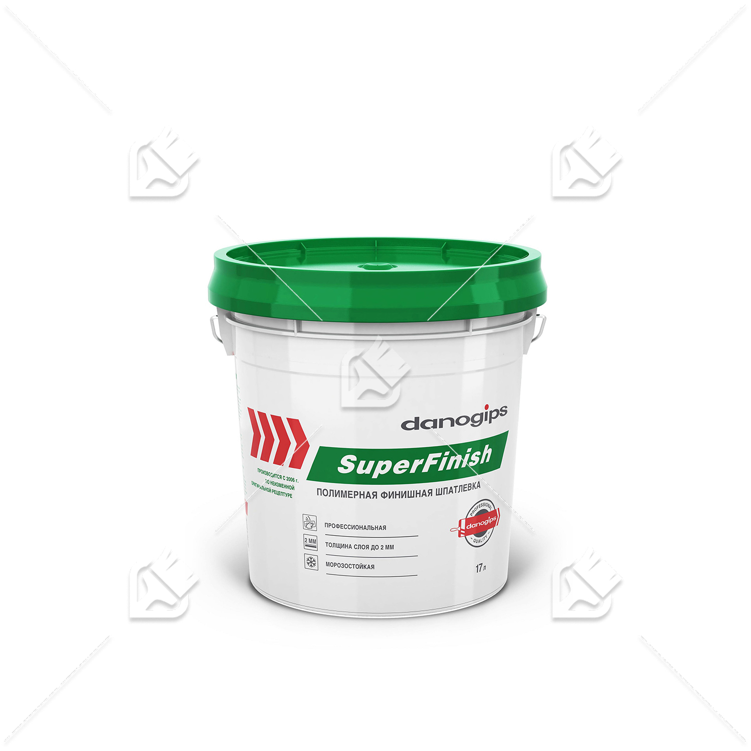 Шпатлевка для внутренних работ полимерная Danogips SuperFinish 17 л.