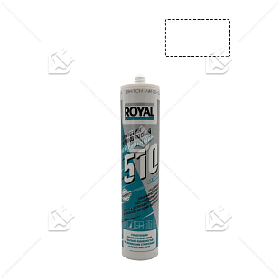 Герметик силиконовый нейтральный ROYAL 510 белый 280 мл