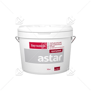 Bayramix Astar грунт с кварцевым наполнителем для внутренних и наружных работ 15кг (В2-бесцветная база под колеровку)