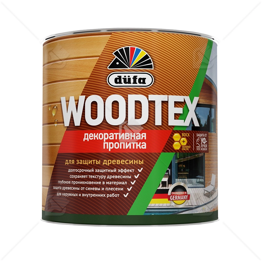 Пропитка декоративная для защиты древесины алкидная Dufa Woodtex сосна 3 л.