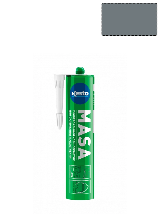 Клей герметик Kesto МАSА серый 310мл