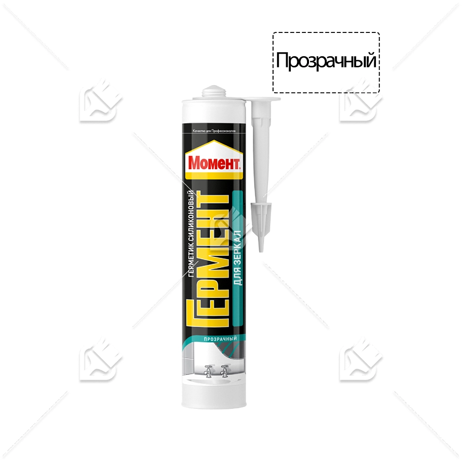 Герметик силиконовый нейтральный для зеркал Момент Гермент прозрачный 280 мл