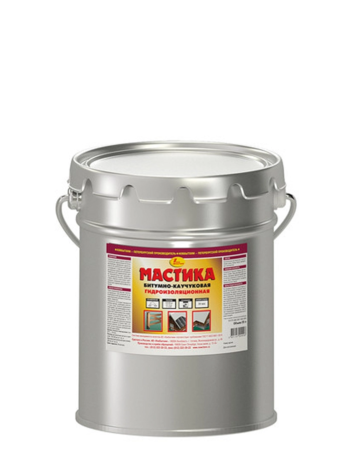 Мастика гидроизоляционная битумно-каучуковая Новбытхим 20 л