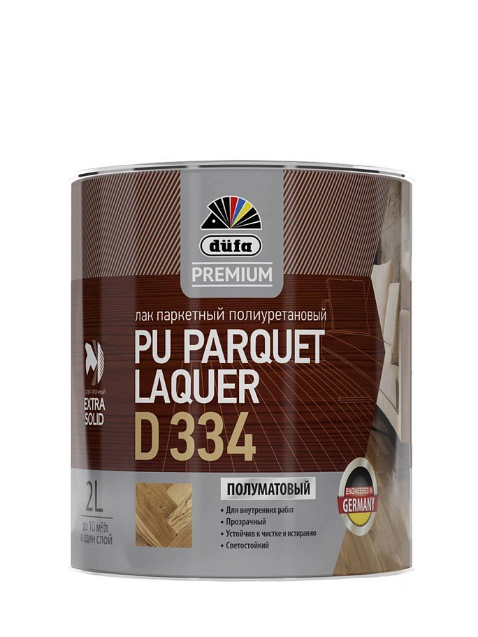 Лак паркетный полиуретановый Dufa Premium PU Parquet Laquer D334 полуматовый 0,75 л