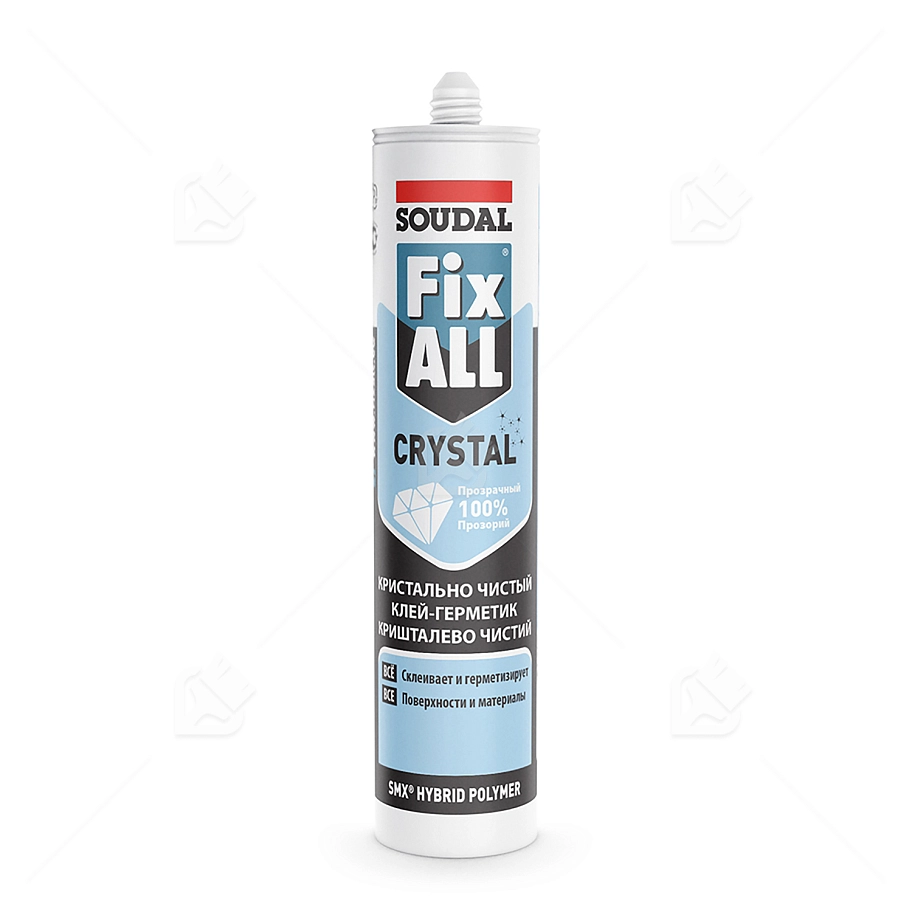 Клей-герметик универсальный Soudal Fix All Crystal прозрачный 290 мл