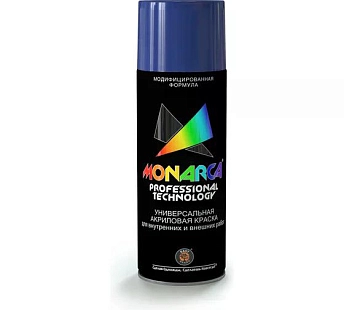 Краска универсальная аэрозольная акриловая Eastbrand Monarca RAL 5002 синий ультрамарин 520 мл.