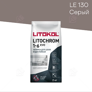 Затирка цементная Litokol Litochrom Evo 1-6 мм LE.130 серый 2 кг