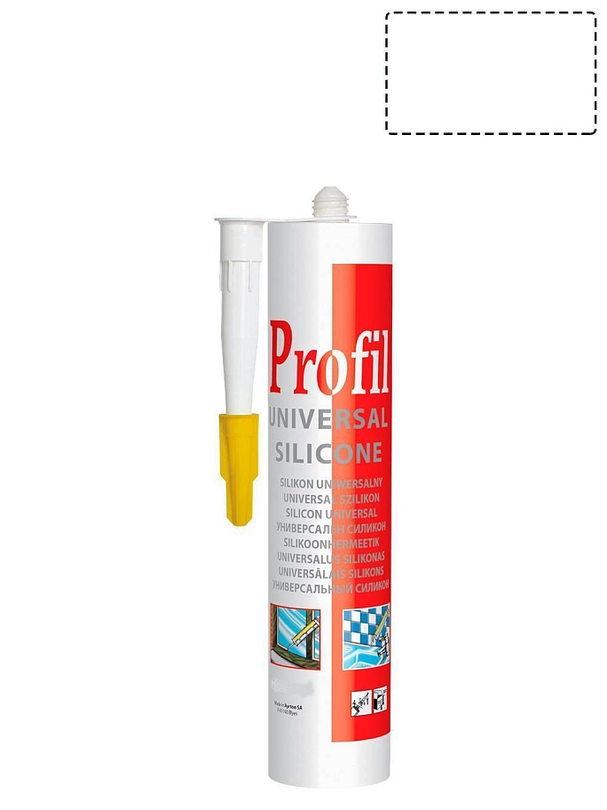 Герметик силиконовый универсальный Soudal Profil белый 270 мл