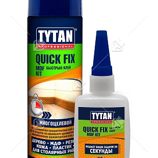 Двухкомпонентный цианакрилатный клей для МДФ Tytan Professional 400 мл / 100 мл