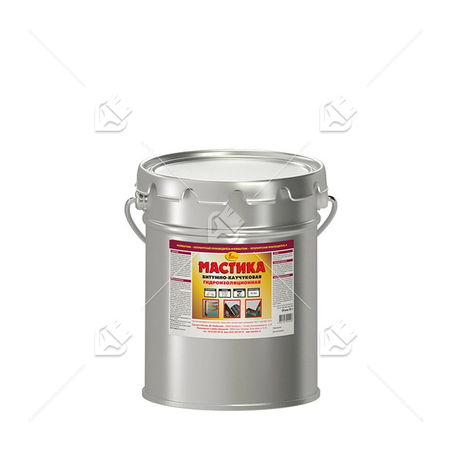 Мастика гидроизоляционная битумно-каучуковая Новбытхим 20 л