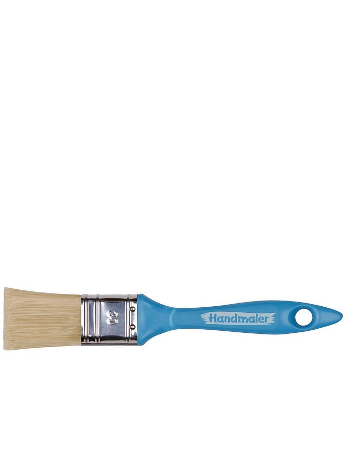 Кисть плоская Handmaler Blue искусственная щетина пластиковая ручка 30 мм.