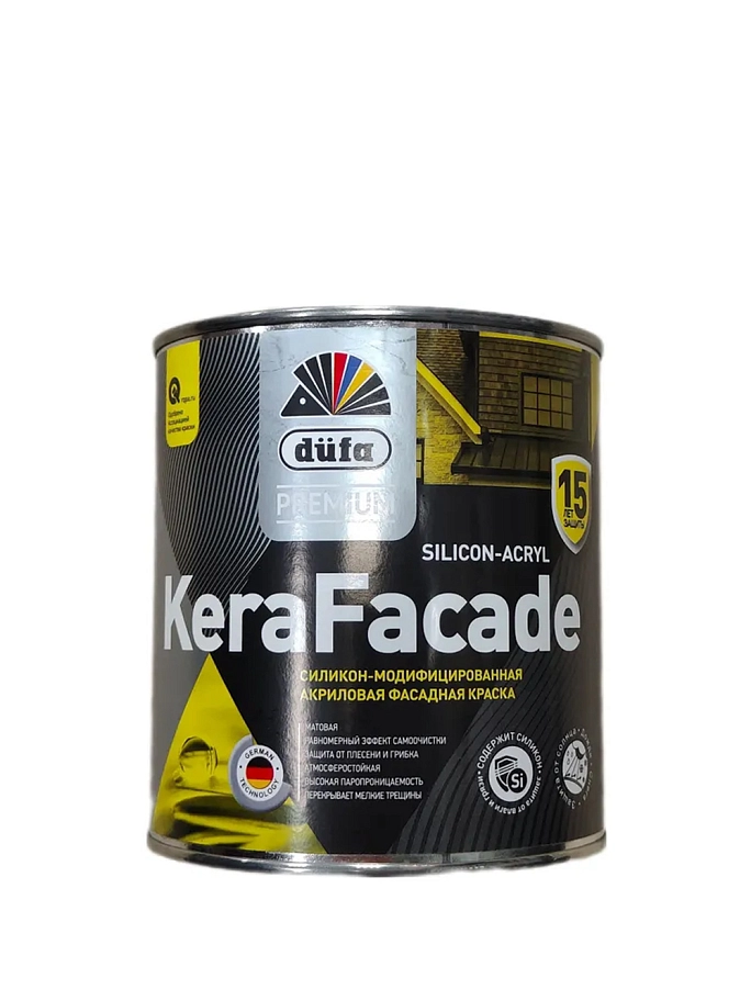 Краска фасадная акриловая силикон-модифицированная Dufa Premium Kerafacade матовая база 1 0,9 л
