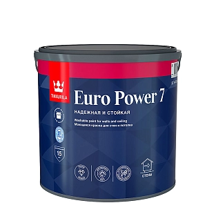 Краска интерная Tikkurila EURO POWER 7 С моющаяся, матовая 2,7л