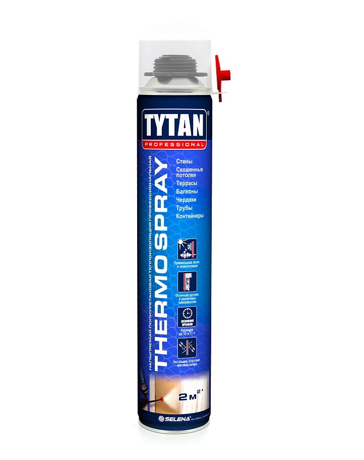 Теплоизоляция напыляемая профессиональная Tytan Professional THERMOSPRAY 870 мл