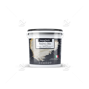 Штукатурка декоративная NovaTech Traverta Mix эффект камня травертина 16 кг