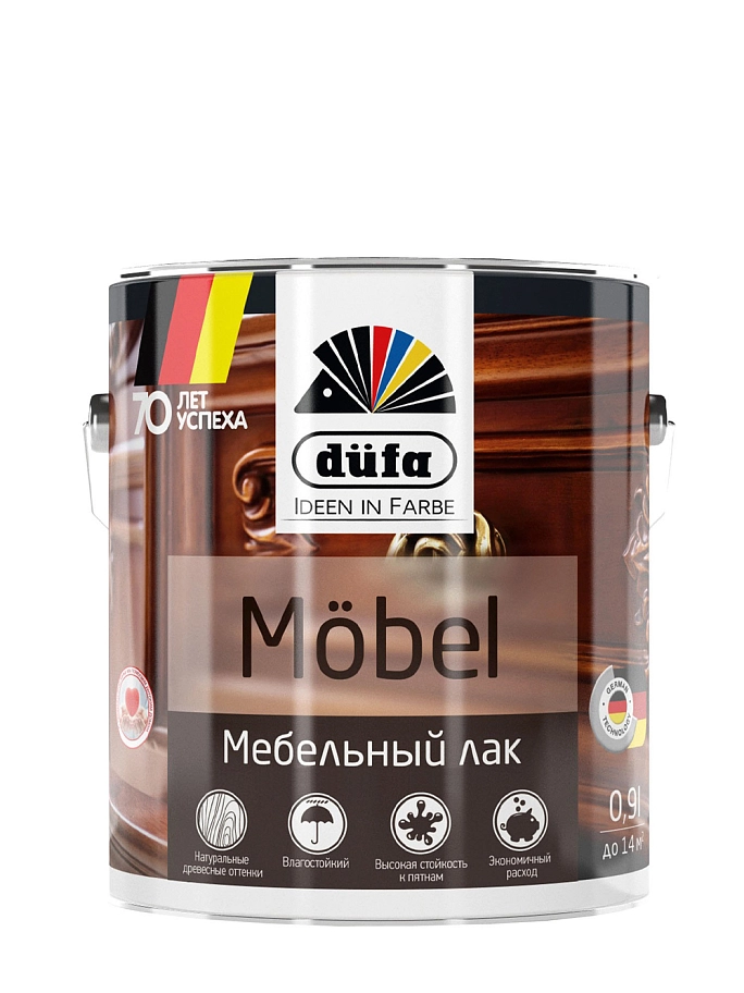 Лак мебельный Dufa MOBEL бесцветный 0,9 л