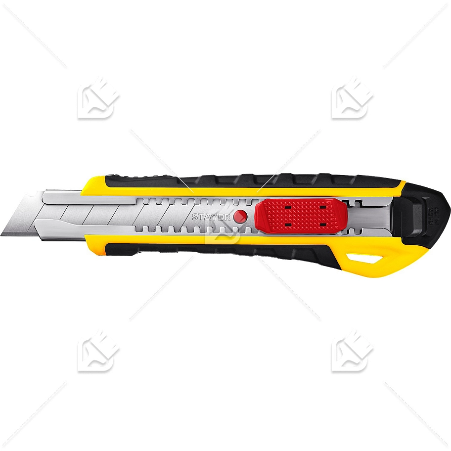 Нож Stayer Master с выдвижным сегментированным лезвием пластмассовый 18 мм