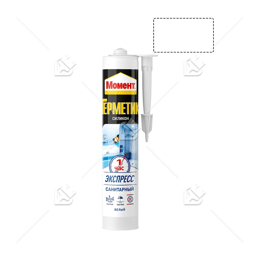 Герметик силиконовый санитарный Момент Экспресс белый 280 мл.