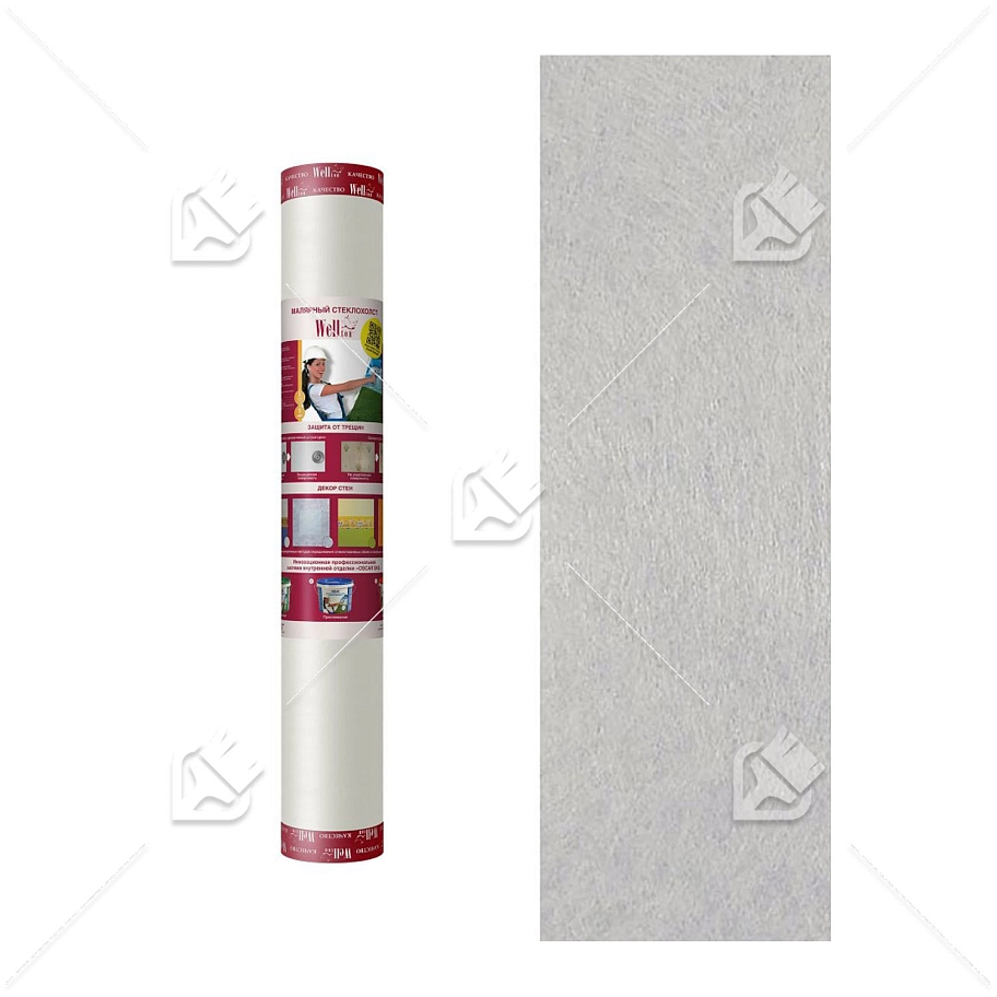 Стеклохолст малярный Wellton-light 1х50 м. 25 г./кв.м.