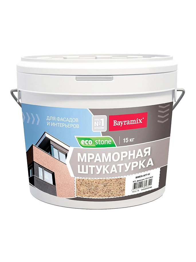 Штукатурка декоративная мраморная Bayramix Ecostone 977-K 15 кг