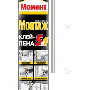 Клей-пена стандартная Момент Монтаж 5 в 1 750 мл.