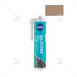 Герметик силиконовый санитарный нейтральный Kesto Silicone 31 светло-коричневый 310 мл