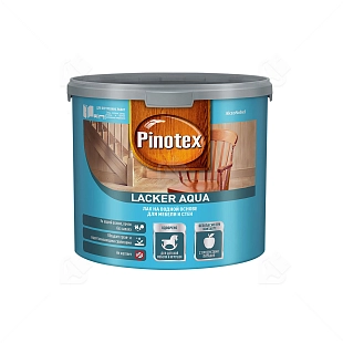 Лак для дерева на водной основе колеруемый Pinotex Lacker Aqua 70 глянцевый 2,7 л.
