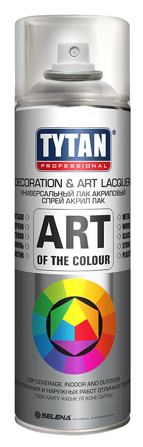 Лак универсальный аэрозольный акриловый Tytan Professional Art of the colour матовый 400 мл